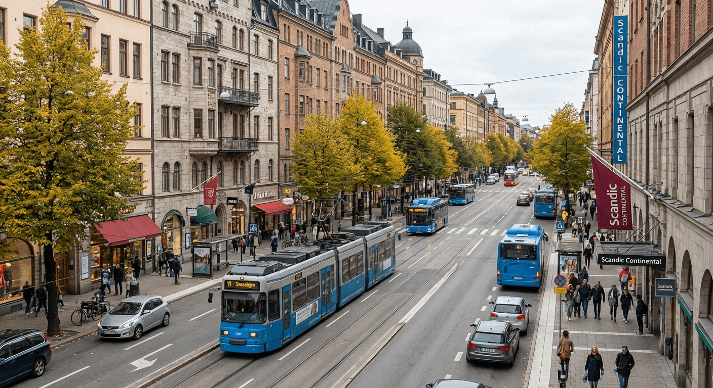 斯德哥尔摩 Sveavägen 街道 效果展示