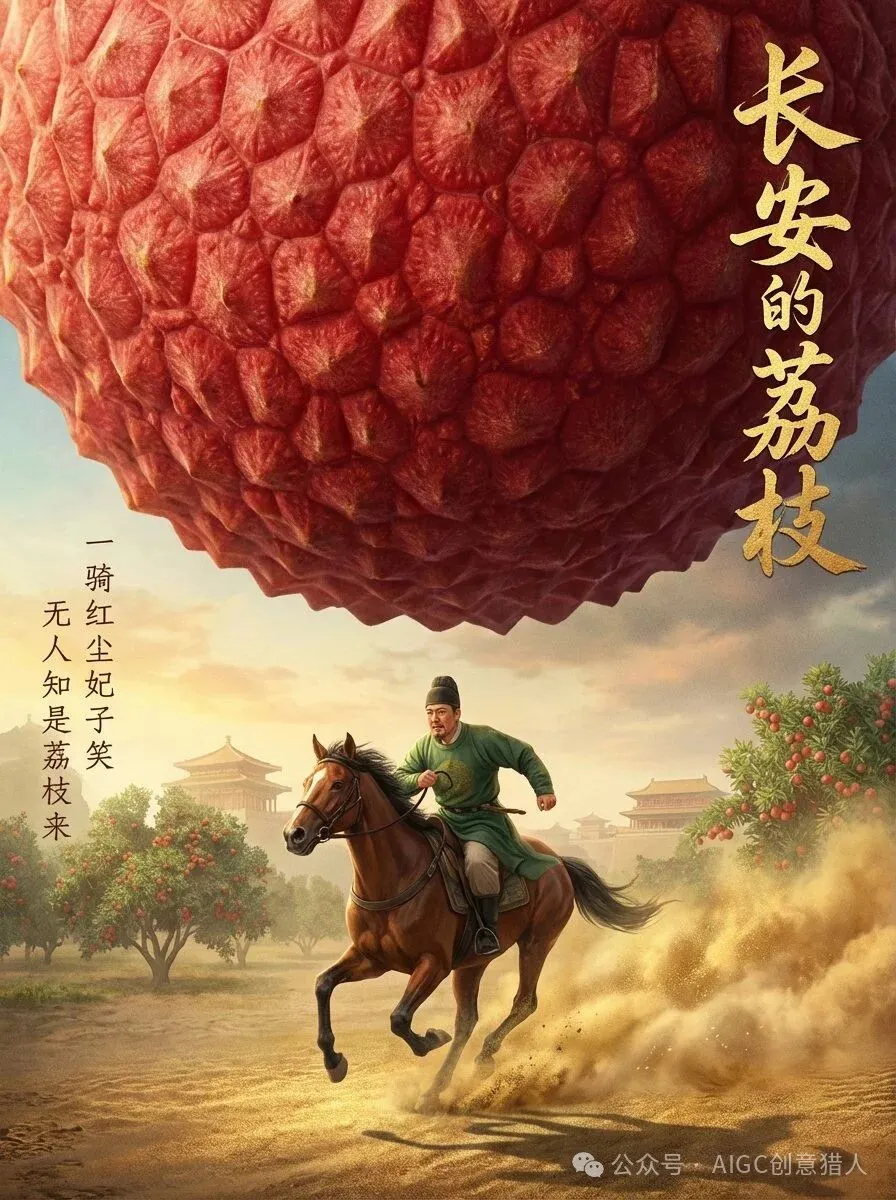 梦幻唐代荔枝海报 效果展示