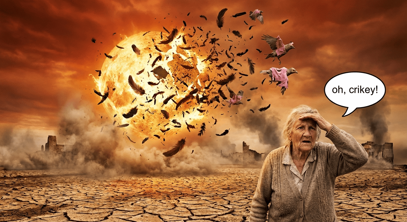 太阳爆炸成鸽子群 效果展示