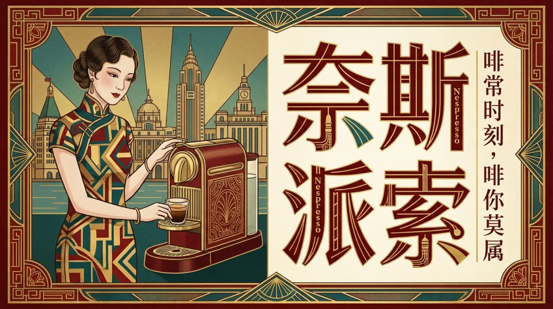 奈斯派索 上海装饰艺术海报 效果展示