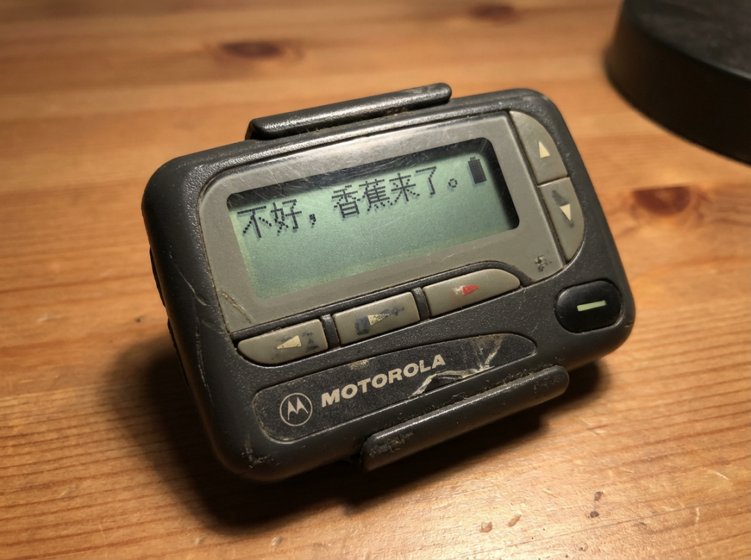 传呼机屏幕上的警告信息 效果展示