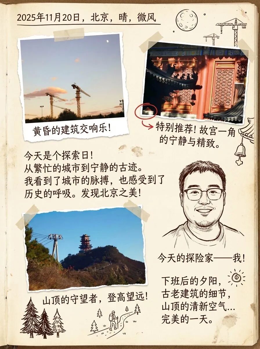 生动有趣的个人日记拼贴画 效果展示