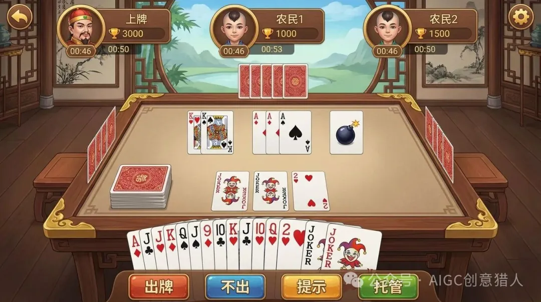 斗地主游戏UI界面 效果展示