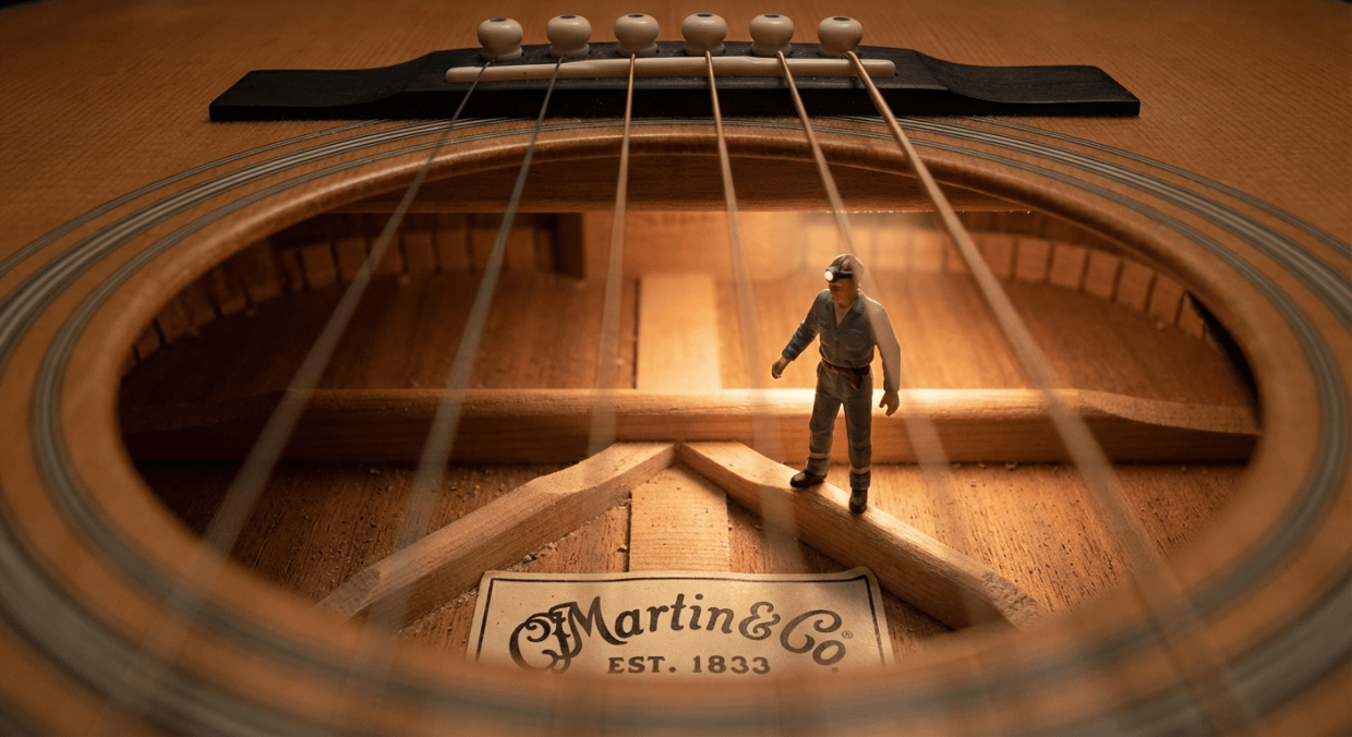 原声吉他内部的小人 效果展示