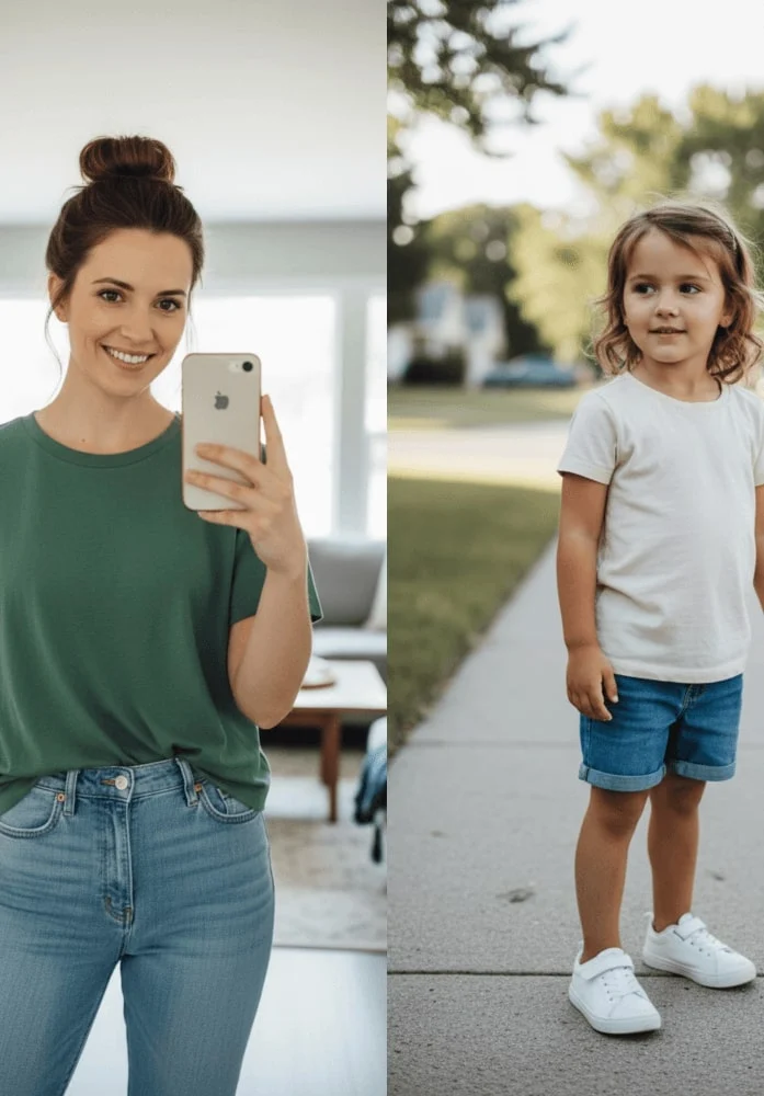 白窗帘背景下的拍立得拥抱场景 原图